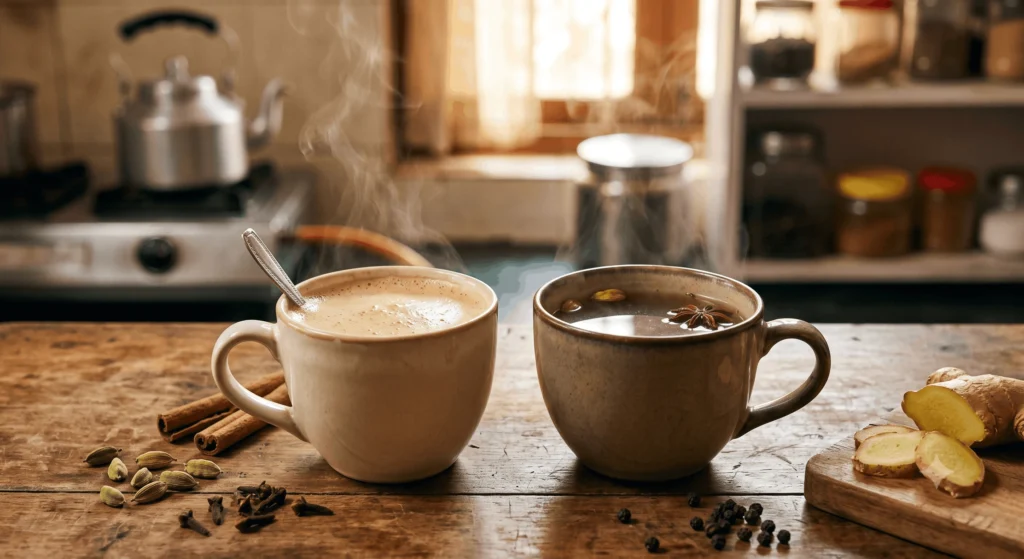 چای ماسالا با شیر بهتر است یا آب؟